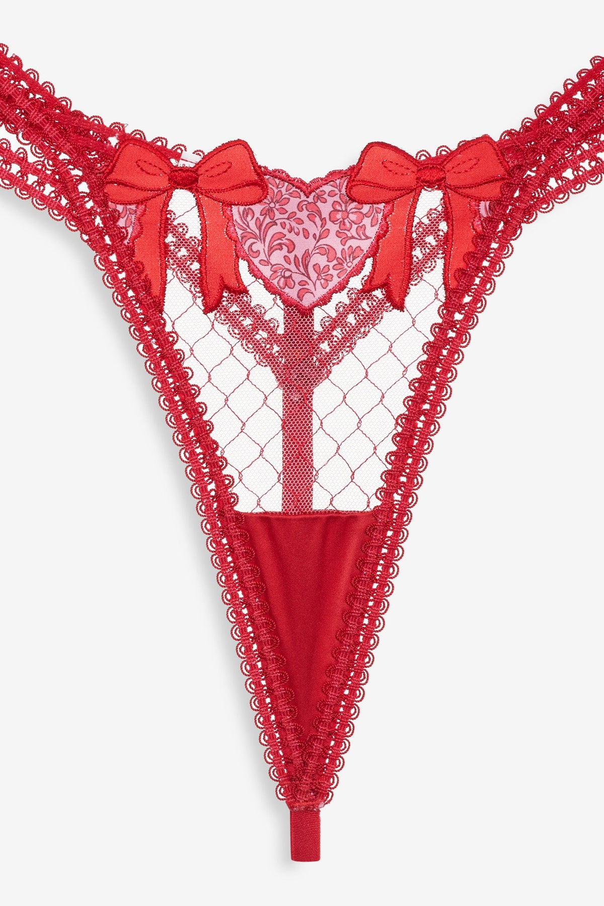 Perfect Match Thong Panty Red - For Love & Lemons