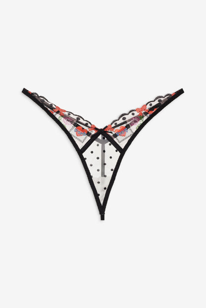 Paris Thong Panty Red - For Love & Lemons