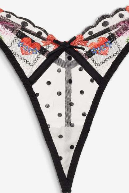 Paris Thong Panty Red - For Love & Lemons