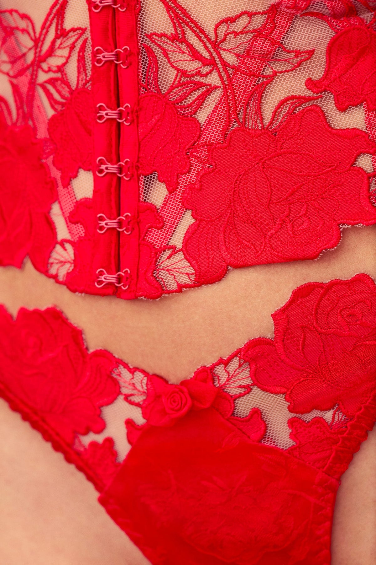 Love is a Rose Thong Panty Red - For Love & Lemons