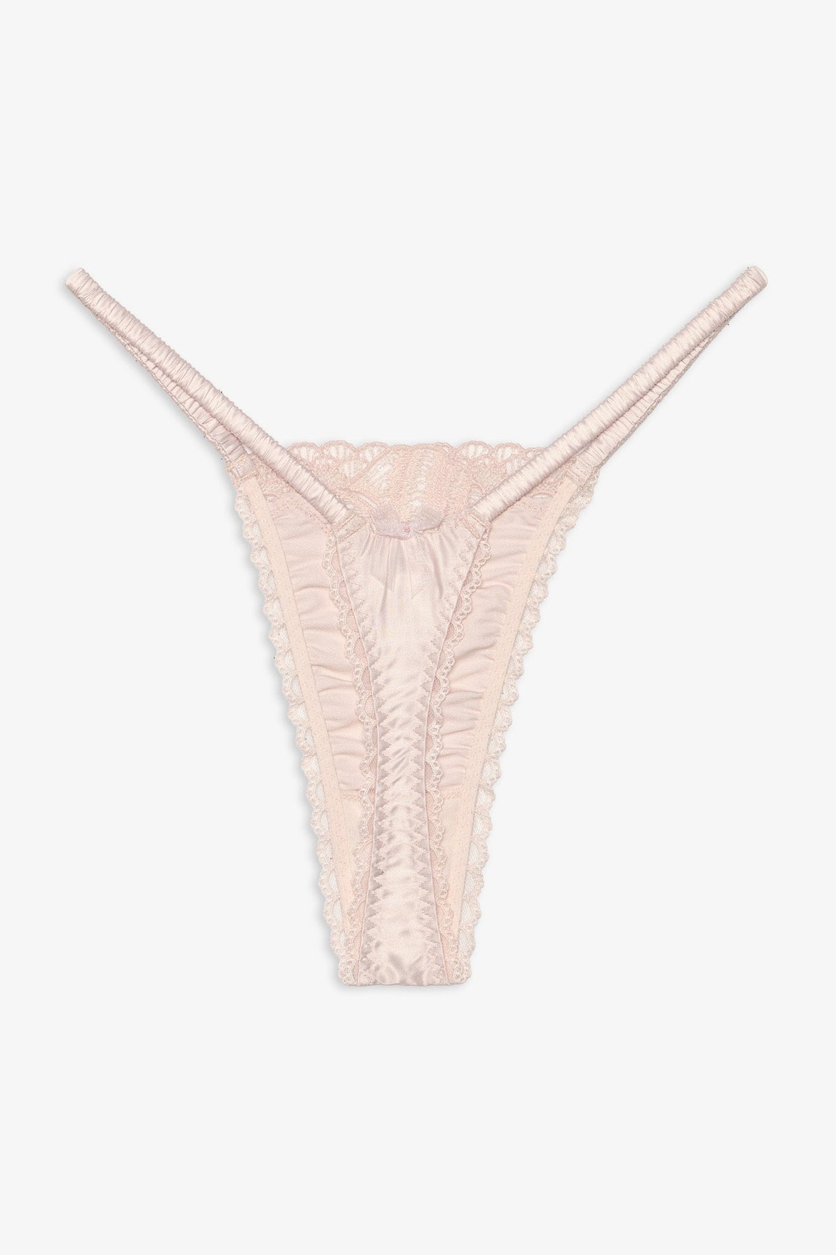 Seashell Beaded Thong Panty Peach - For Love & Lemons