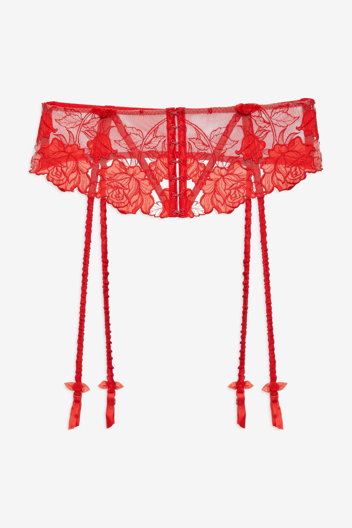 Love is a Rose Garter Belt Red - For Love & Lemons