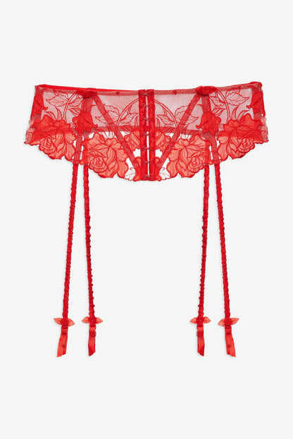 Love is a Rose Garter Belt Red - For Love & Lemons