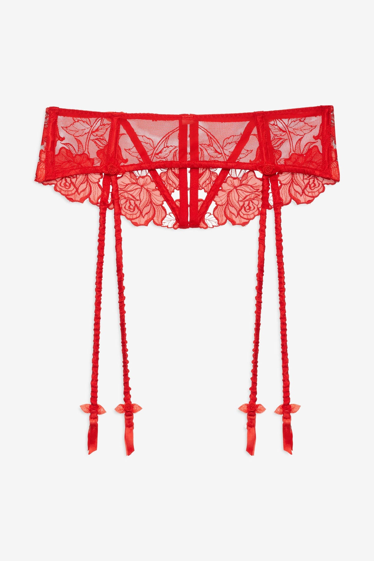 Love is a Rose Garter Belt Red - For Love & Lemons