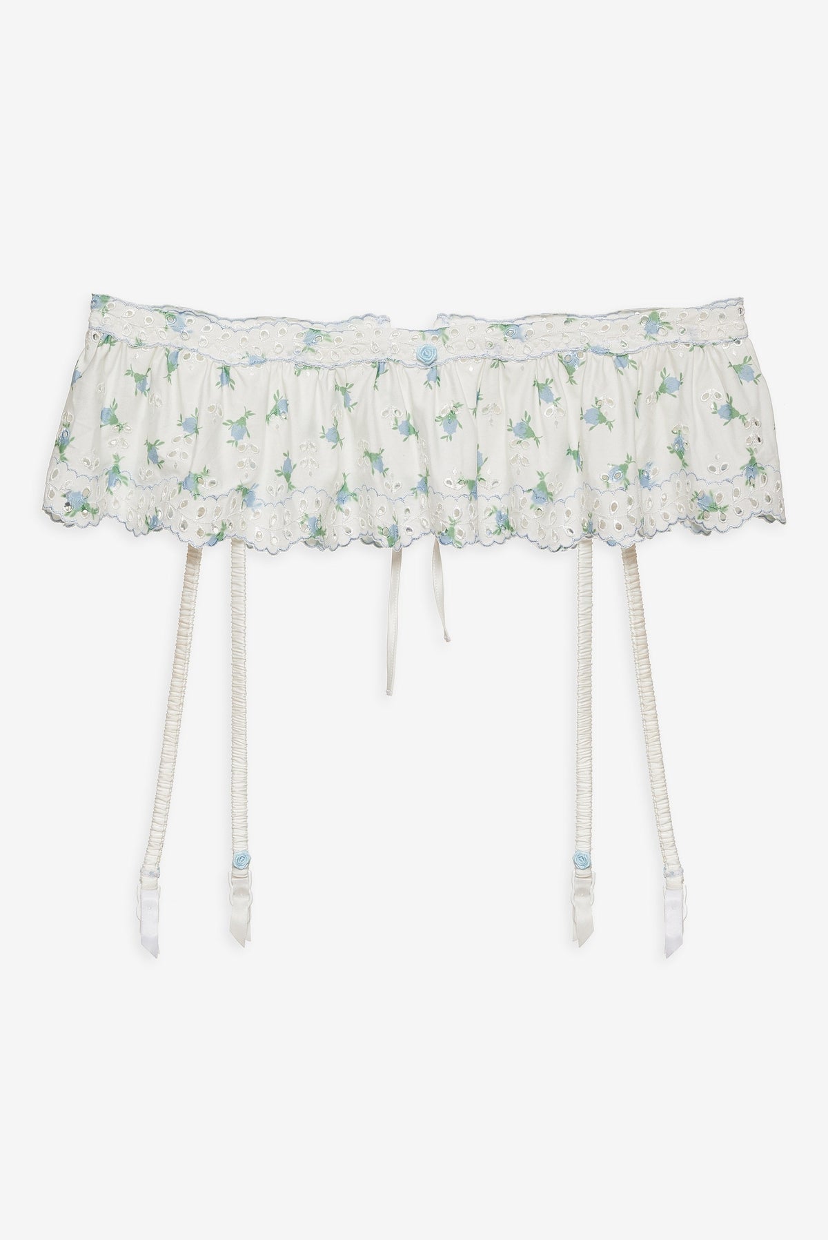 Budding Blossom Garter Belt White - For Love & Lemons