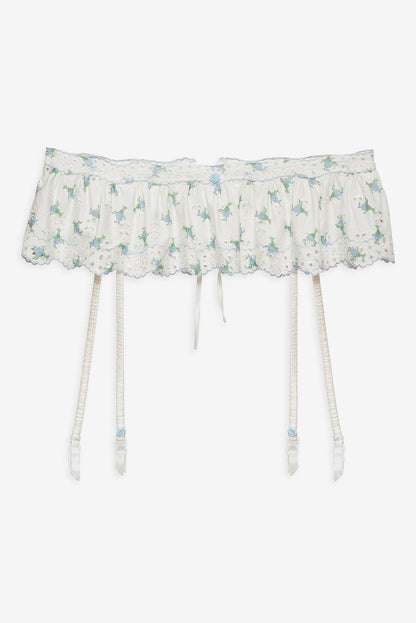 Budding Blossom Garter Belt White - For Love & Lemons