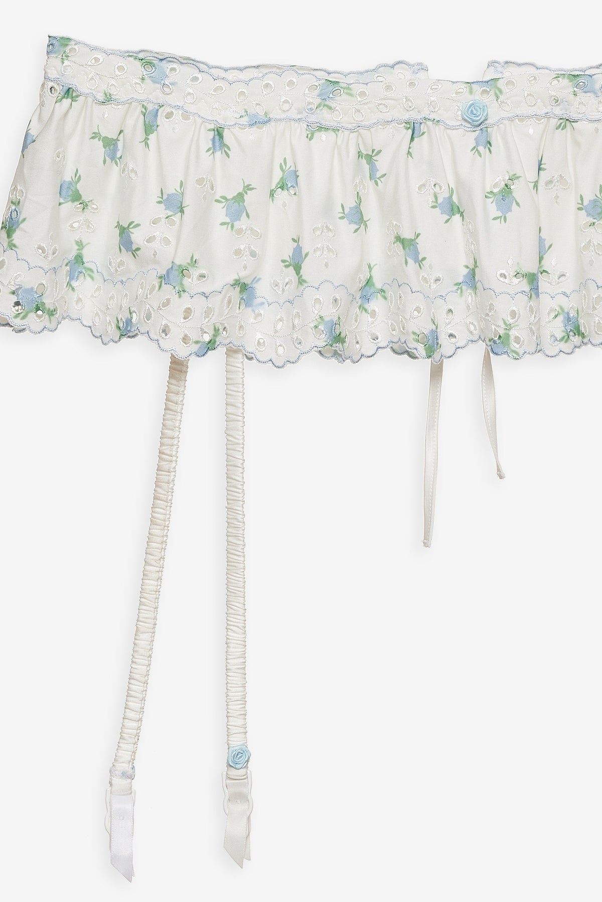 Budding Blossom Garter Belt White - For Love & Lemons