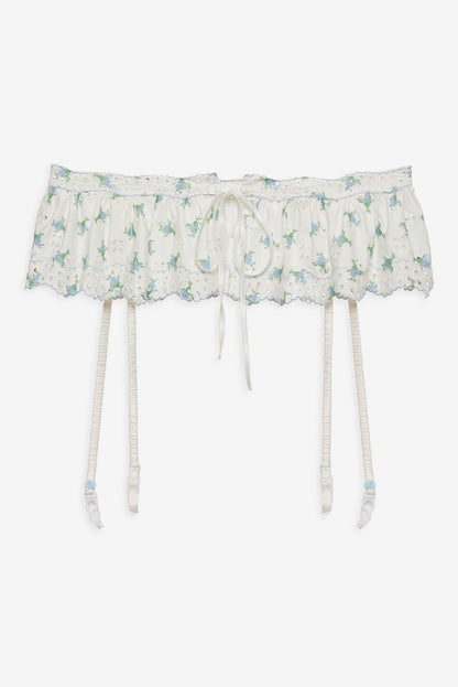 Budding Blossom Garter Belt White - For Love & Lemons