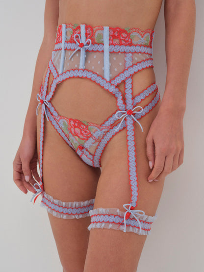 First Crush Garter Blue - For Love & Lemons