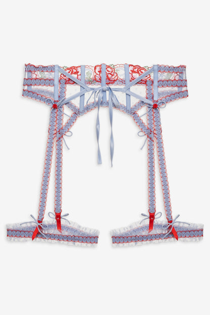 First Crush Garter Blue - For Love & Lemons