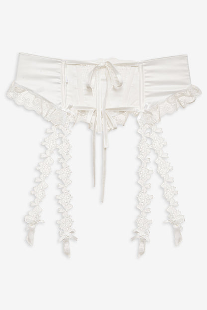Beau Garter White - For Love & Lemons
