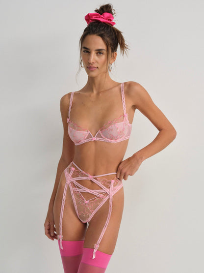 Dainty Daphne Garter Belt Pink - For Love & Lemons