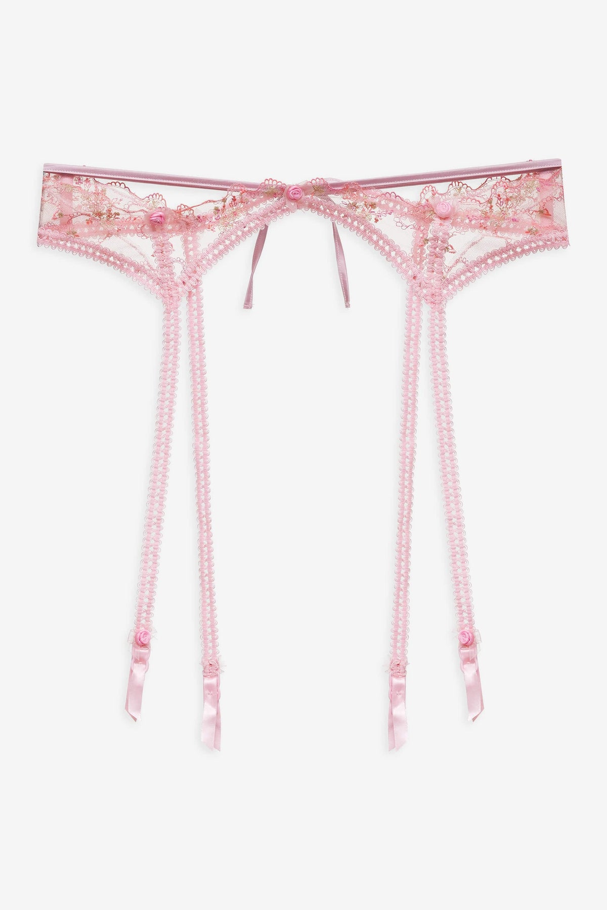 Dainty Daphne Garter Belt Pink - For Love & Lemons