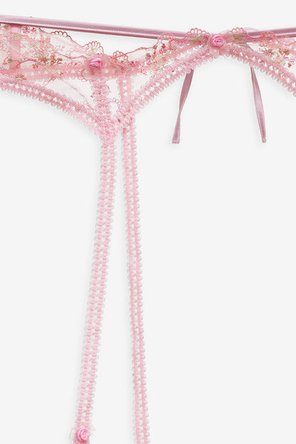 Dainty Daphne Garter Belt Pink - For Love & Lemons