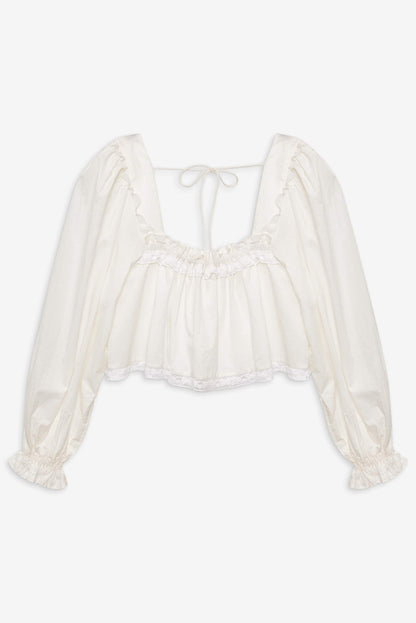 Venetia Sleep Top Vintage Cream - For Love & Lemons