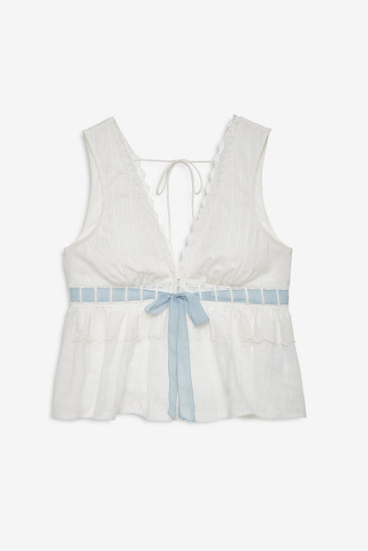 Jia Sleep Top White - For Love & Lemons