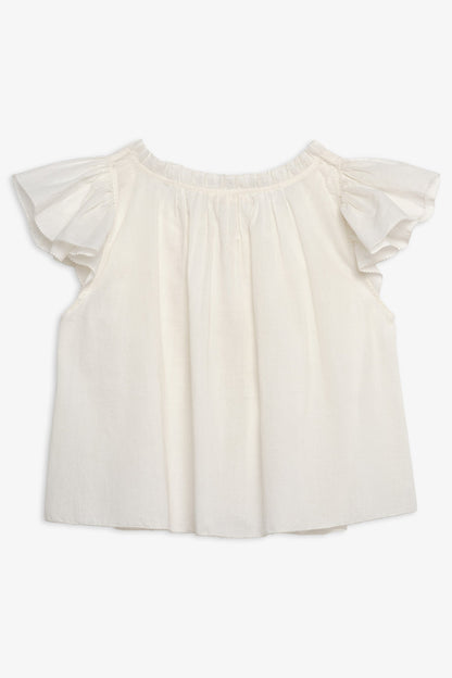 Megan Sleep Top White - For Love & Lemons