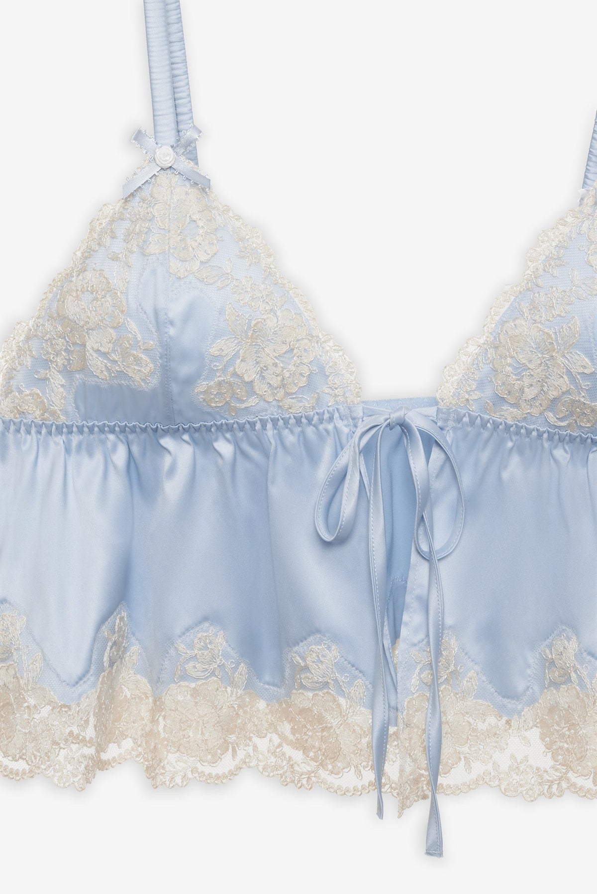 Jaden Sleep Top Dusty Blue - For Love & Lemons