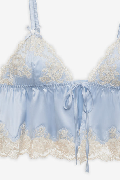 Jaden Sleep Top Dusty Blue - For Love & Lemons