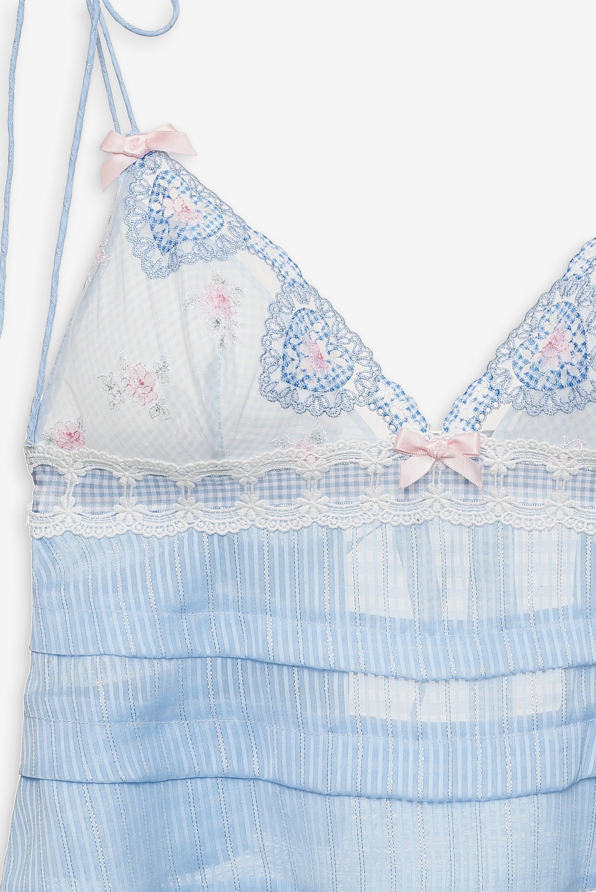 Dainty Doily Sleep Top Blue - For Love & Lemons