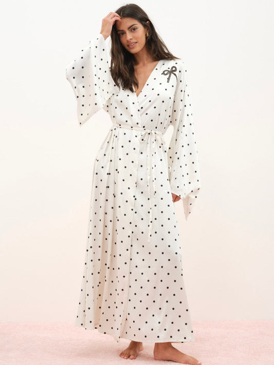Lady Dot Robe Cream - For Love & Lemons