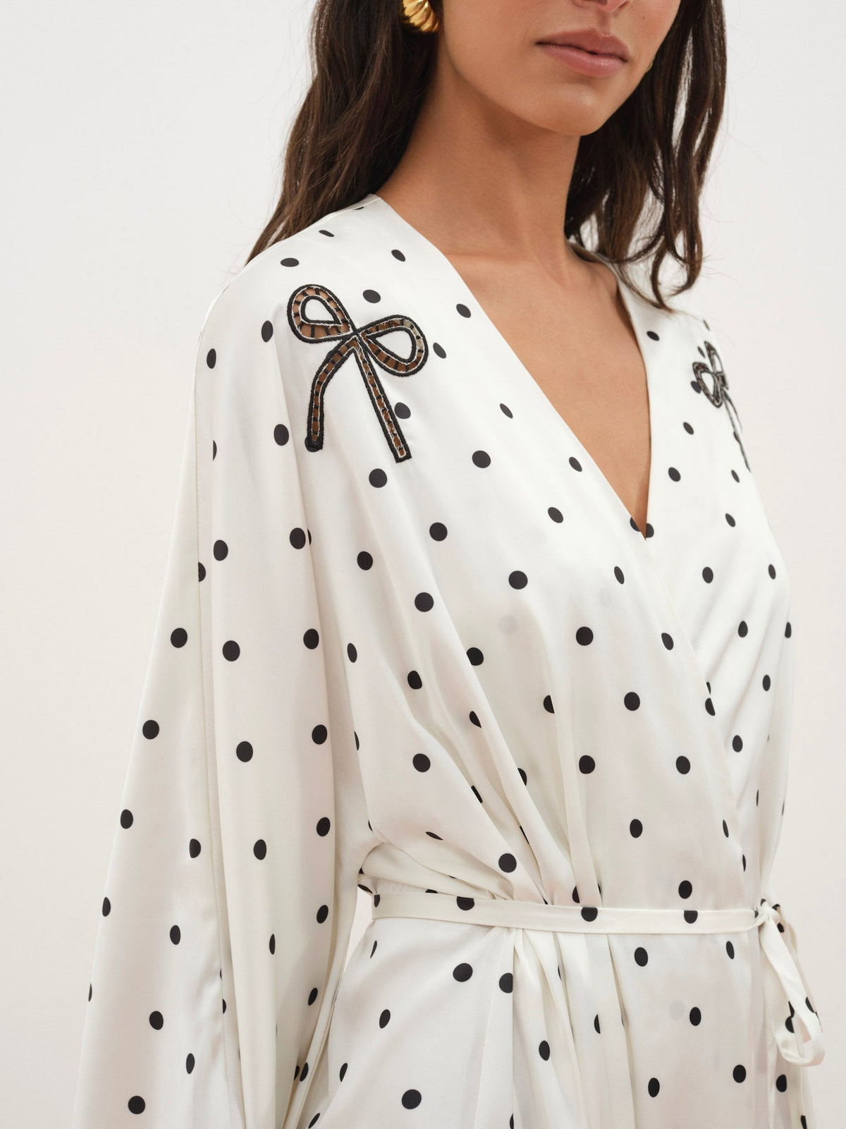 Lady Dot Robe Cream - For Love & Lemons