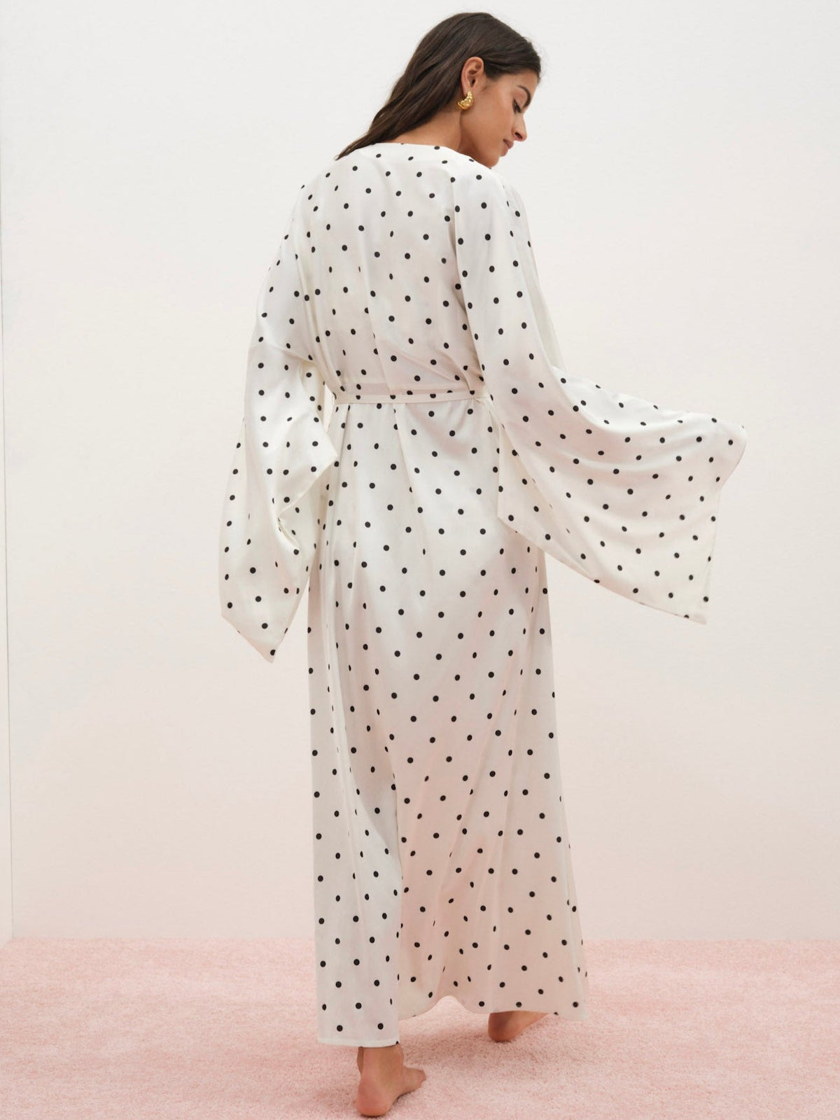 Lady Dot Robe Cream - For Love & Lemons