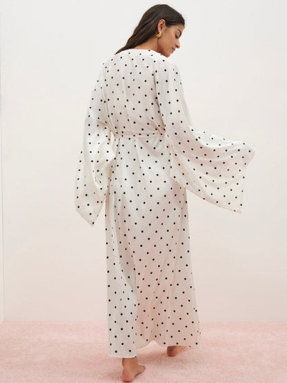 Lady Dot Robe Cream - For Love & Lemons