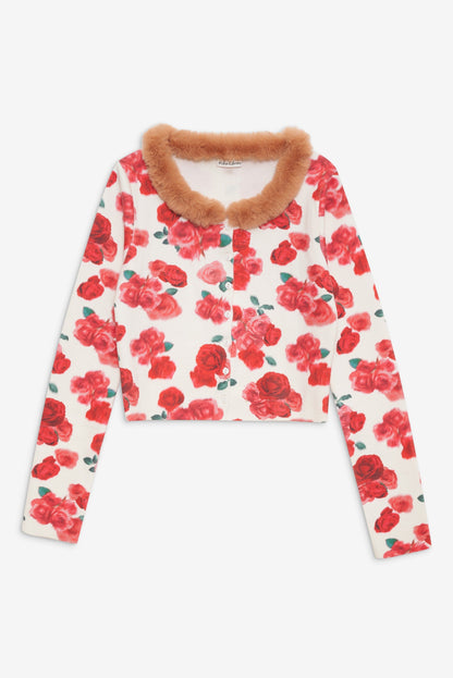 Carol Cardigan Red - For Love & Lemons