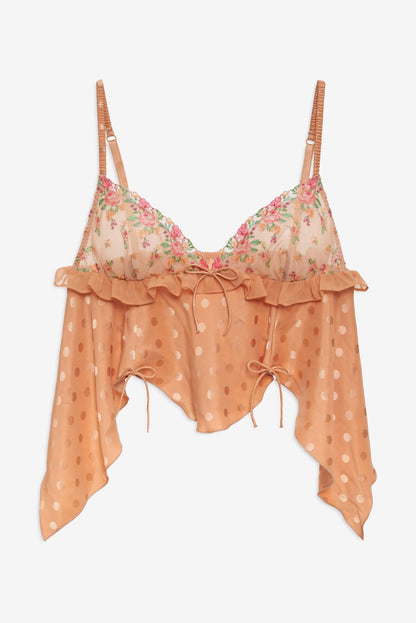 Glimmer Rosebud Sleep Top Rose Gold - For Love & Lemons
