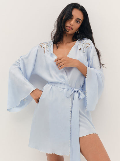 Delaine Robe Blue - For Love & Lemons