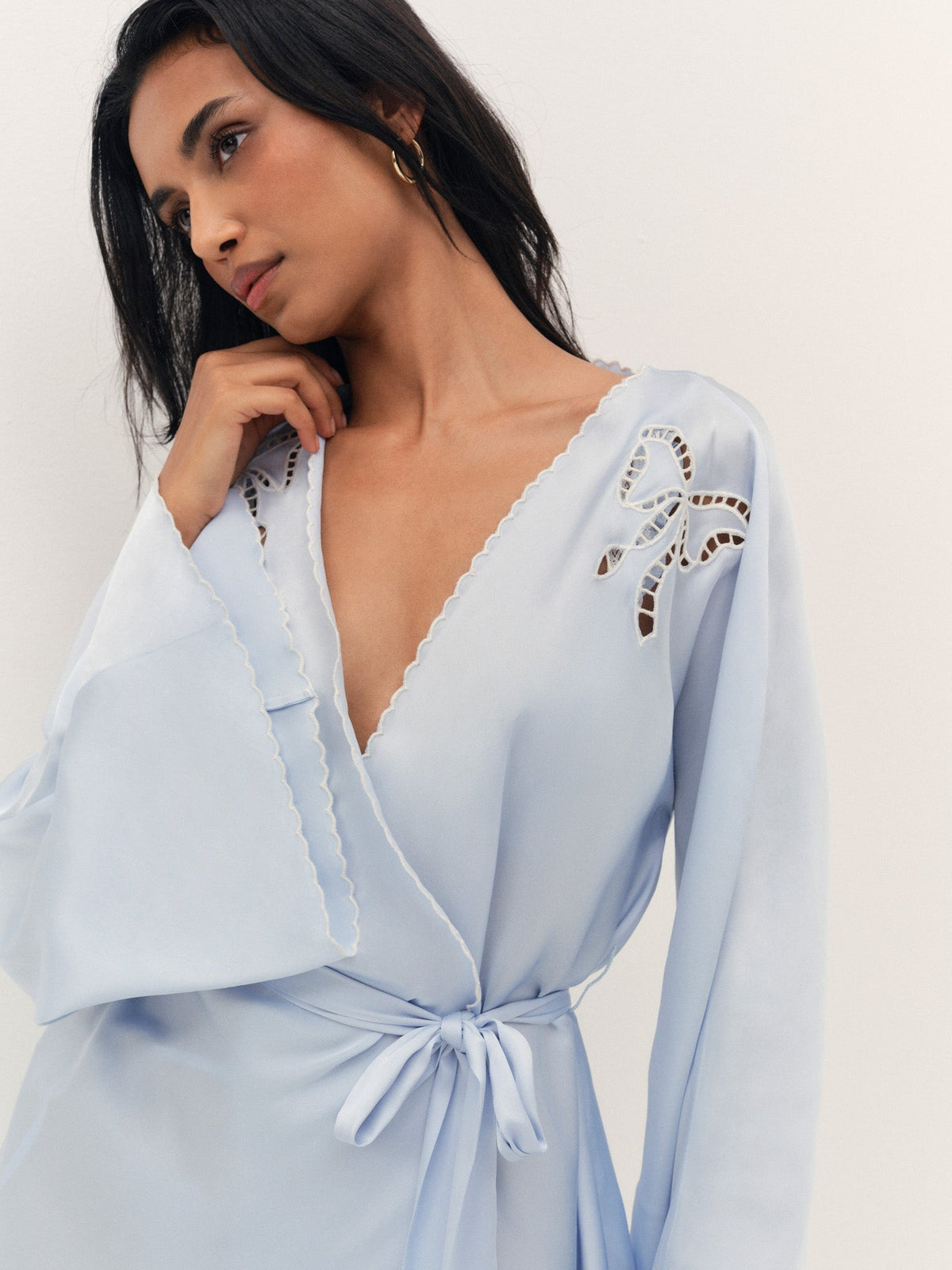 Delaine Robe Blue - For Love & Lemons