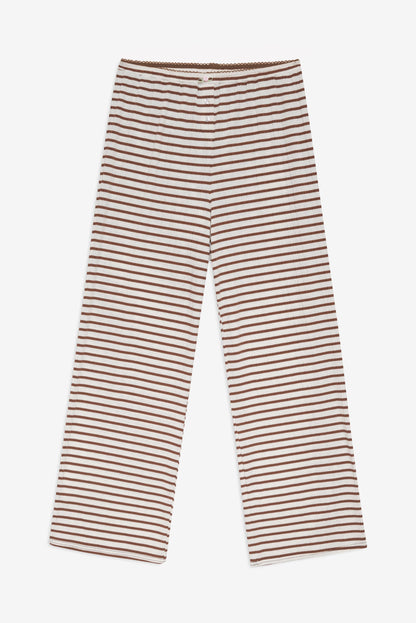 Bella Wide Leg Pant Brown - For Love & Lemons