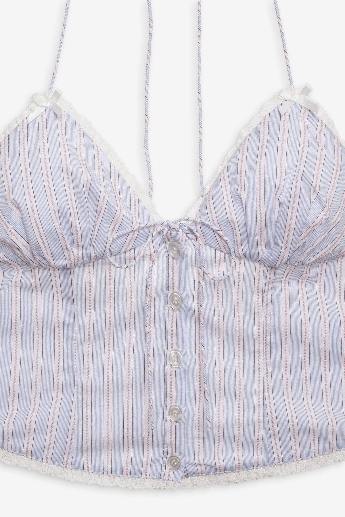 Lakeside Stripe Top Blue - For Love & Lemons