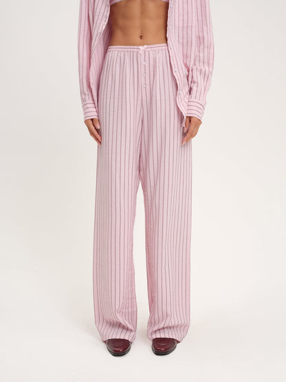 Mindy Wide Leg Pant Pink - For Love & Lemons