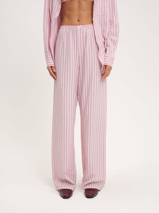 Mindy Wide Leg Pant Pink - For Love & Lemons