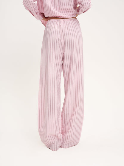 Mindy Wide Leg Pant Pink - For Love & Lemons