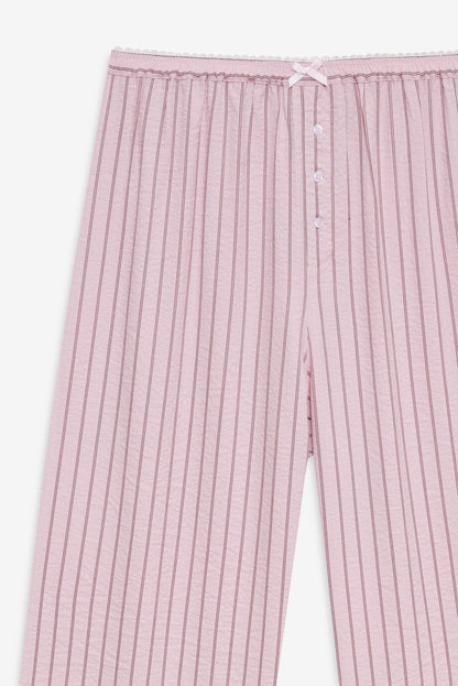 Mindy Wide Leg Pant Pink - For Love & Lemons