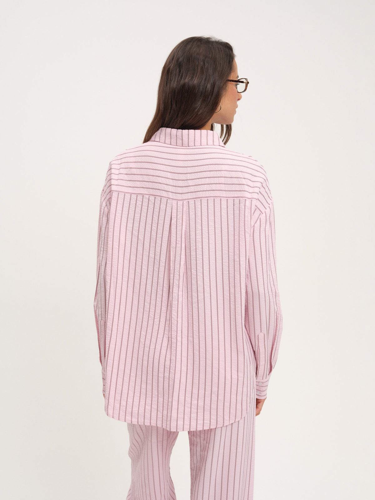 Mindy Button-Down Shirt Pink - For Love & Lemons