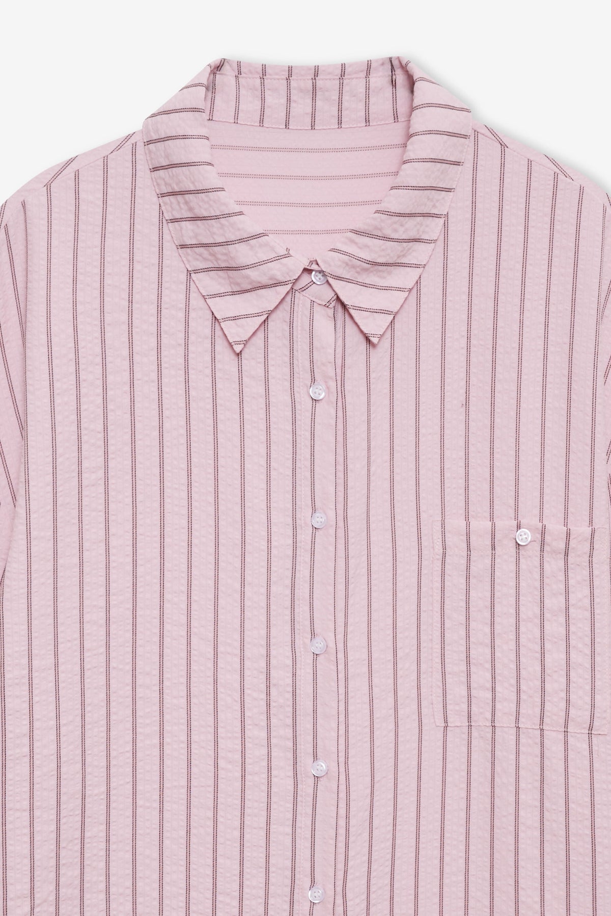 Mindy Button-Down Shirt Pink - For Love & Lemons