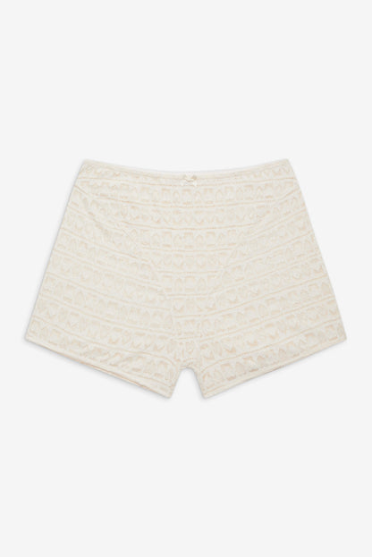 Reba Sleep Boyshort White - For Love & Lemons
