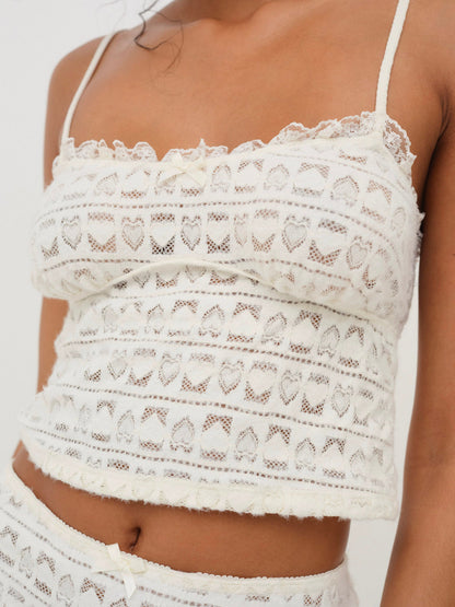 Reba Sleep Top White - For Love & Lemons