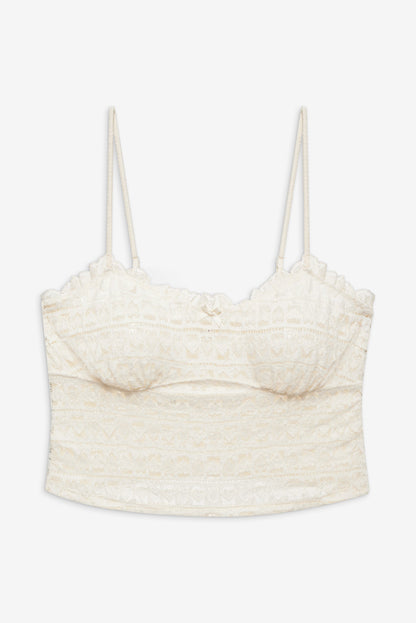 Reba Sleep Top White - For Love & Lemons