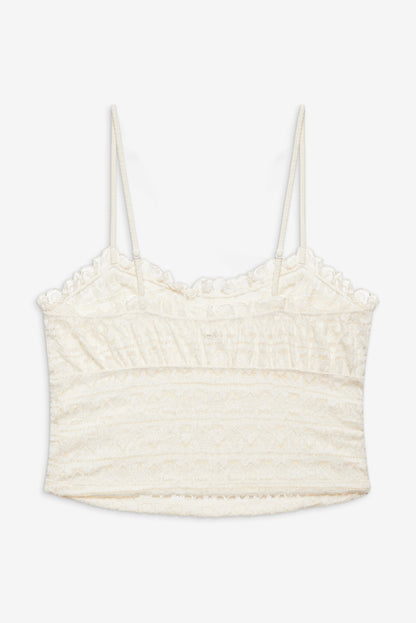 Reba Sleep Top White - For Love & Lemons