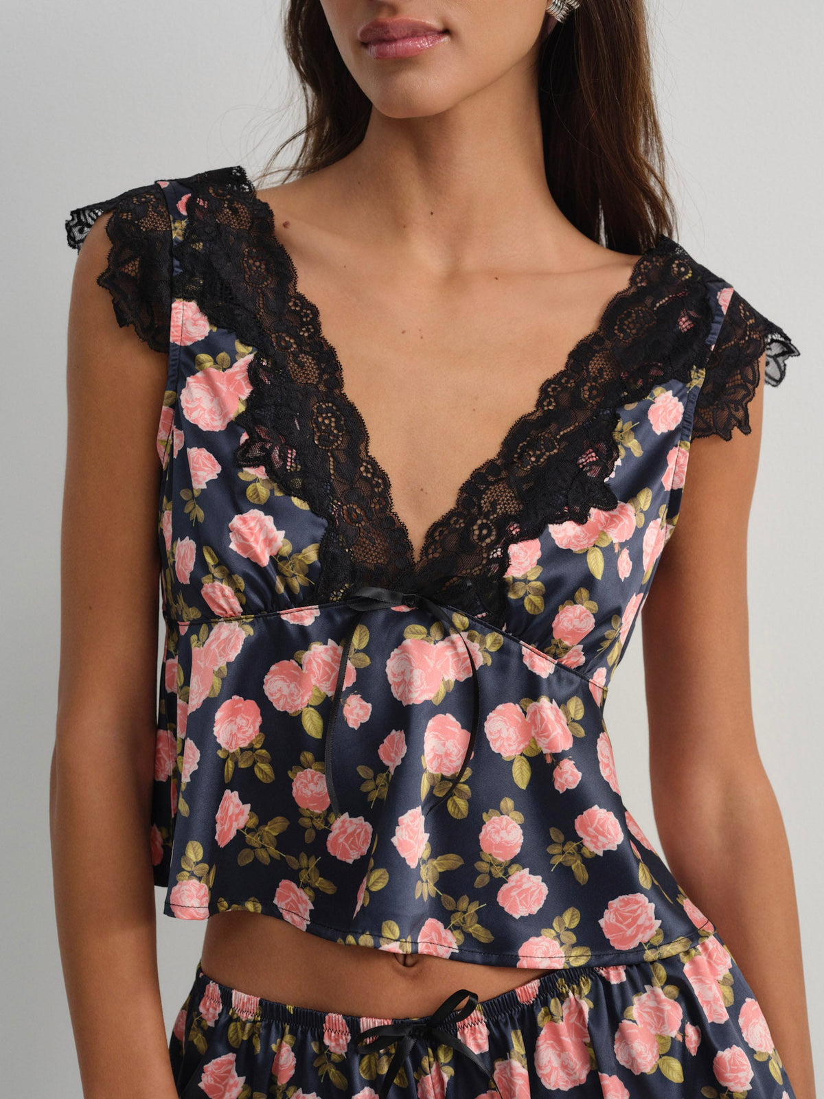 Kayla Sleep Top Navy - For Love & Lemons