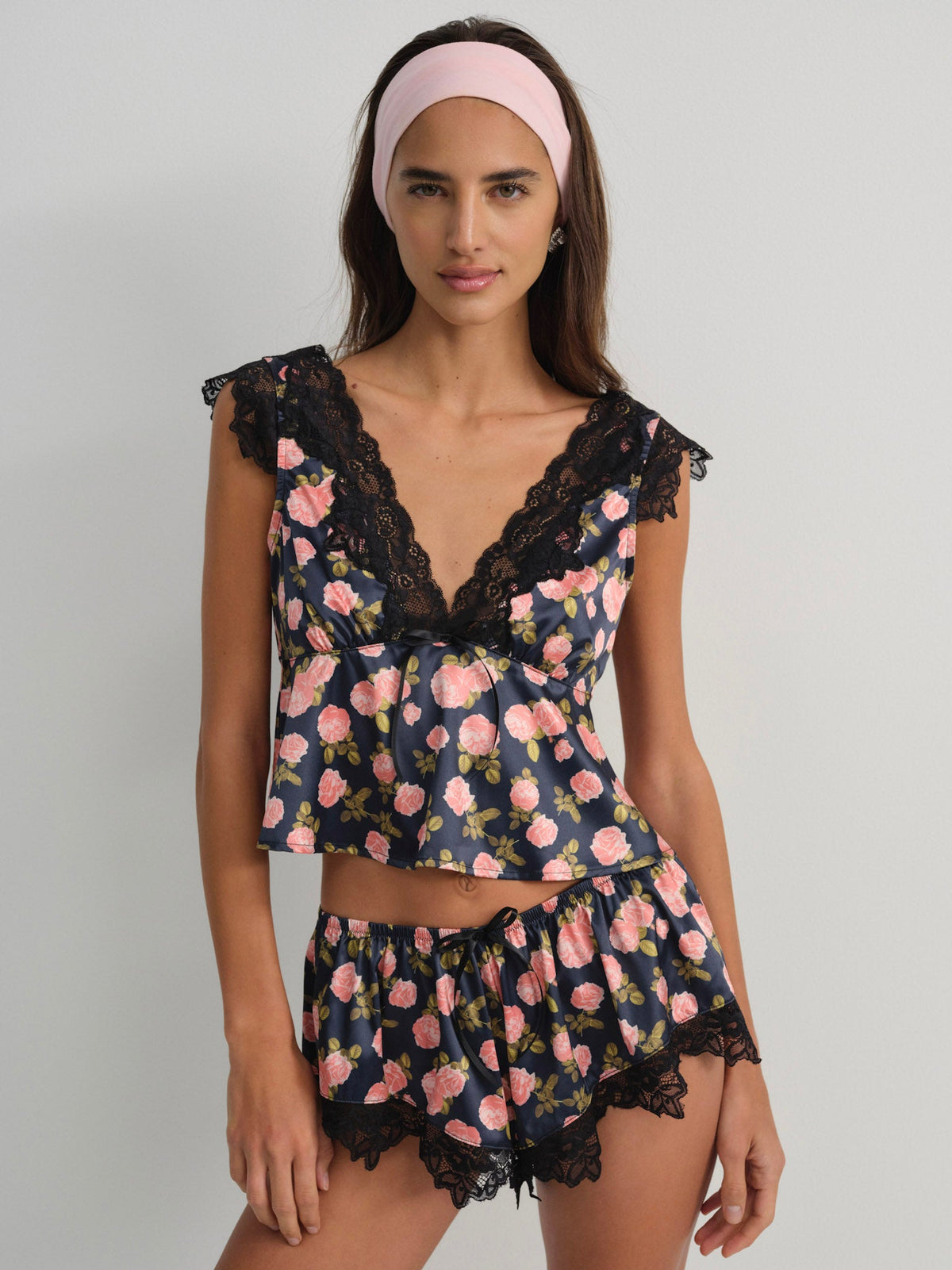 Kayla Sleep Short Navy - For Love & Lemons