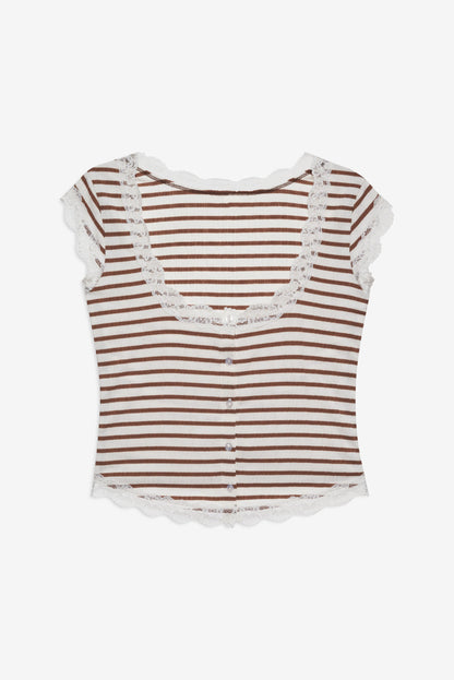 Bella Sleep Top Brown - For Love & Lemons