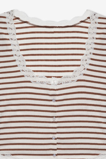 Bella Sleep Top Brown - For Love & Lemons