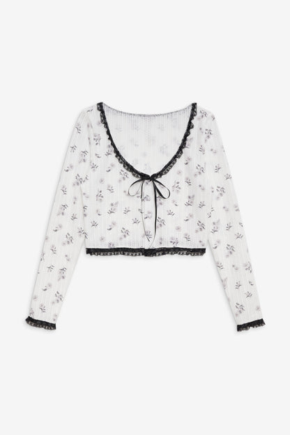 Fawn Cardigan White - For Love & Lemons