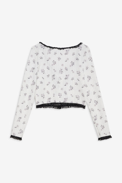 Fawn Cardigan White - For Love & Lemons